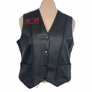 leather vest 